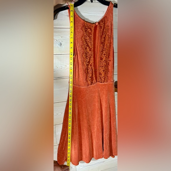 Free People Orange Open Back Dress - Picture 8 of 8